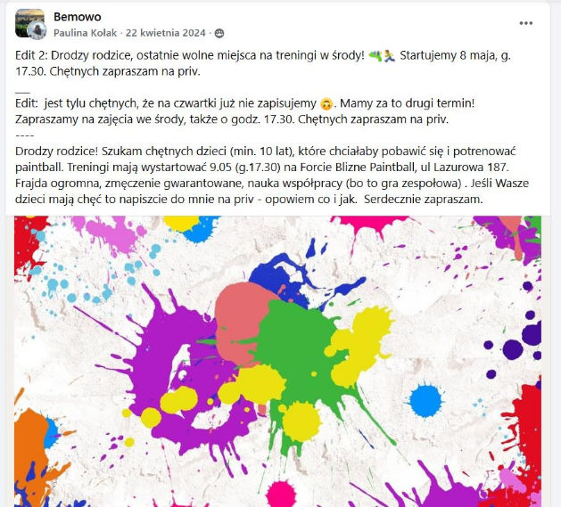 Budowa szkółki paintballa sportowego dla dzieci – case study rozwoju sekcji młodzieżowej 1 budowa szkolki paintballa sportowego dla dzieci 1a
